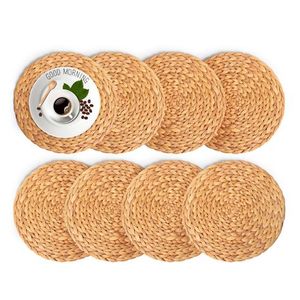 Artesanal hecho a mano tejido ratán cargador placas fabricante ecológico bambú mimbre mesa de comedor decoración Vietnam - Product Image 6