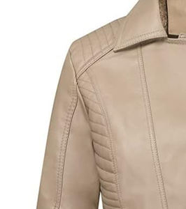 Vente chaude Respirant Confortable 2024 Cuir Meilleur Design Produit Premium Service OEM High Street Femmes Vestes En Cuir - Product Image 4