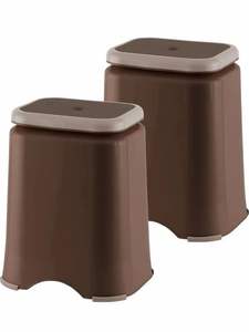 ANAX IMPEX Serie Premium, Patla de Plástico de 6 Pulgadas de Altura, Base Antideslizante, Duradera y Resistente, Multiusos para Baño, Hogar, Oficina, Hotel - Product Image 3