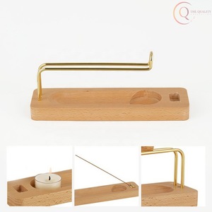 Quemador de Incienso Religioso de Madera Hecho a Mano en India para Decoración del Hogar, Recolector de Ceniza Tradicional, Natural y Duradero - Product Image 4