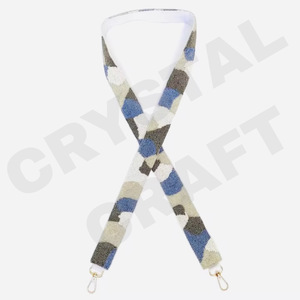 Correa de Bolso con Lentejuelas y Cuentas de Cristal para el Día del Juego, Color Personalizado, Cuentas de Semillas Estilo Indio, Tamaño Personalizado, Se Acepta Logotipo Personalizado - Product Image 6