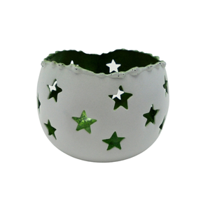 Handmade Customized <b>Christmas</b> <b>Decoration</b> Fancy Iron Votive Candle Holder Green <b>Foil</b> Metal Candle Lanterns Jars Lighting - Product Image 1