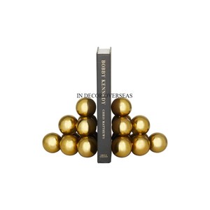 Suministro directo de fábrica, sujetalibros de aluminio fundido con diseño de flecha chapado en oro de alta calidad, acentos decorativos para el hogar del proveedor indio - Product Image 2