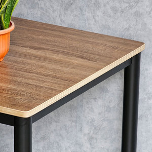 Juego de Mesa de Comedor Rectangular Estilo Industrial 140x70cm, Base de Contrachapado con Placa de Roca, Patas de Hierro, Sistema de Montaje Estable CONE BA68172 - Product Image 5