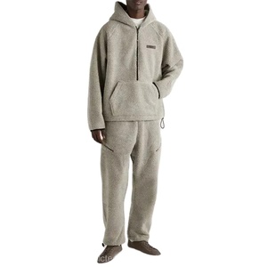 Sweat à capuche en sherpa personnalisé avec logo, surdimensionné, confortable, pour adulte, écologique, pour homme - Product Image 1