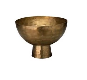 Cuenco de dátiles de latón con esmalte dorado antiguo para eventos tradicionales, bodas y celebraciones familiares - Product Image 4