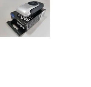 Braun เครื่องโกนหนวดไฟฟ้า M90พกพาได้แม่นยำสำหรับการโกนหนวดสีดำเงินแบบเรียบเวลาเดินทาง - Product Image 1