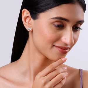 Boucles d'oreilles élégantes en diamant Happy Love en or rose - Product Image 5