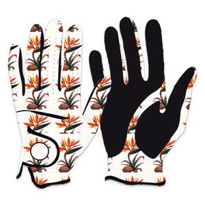 Gant de golf en cuir de conception OEM ODM Cabretta Gants de golf de marque privée Gants de golf de sublimation avec logo personnalisé - Product Image 2