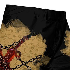 <b>Men's</b> MMA Training <b>Shorts</b>-Solid Vintage Design Elastic Waist Breathable Canvas Fabric <b>Quick</b> <b>Dry</b> High Quality Adult Use - Product Image 4