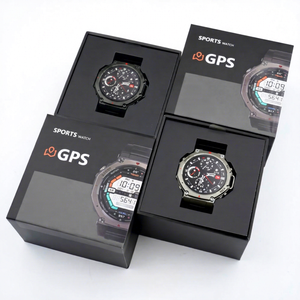 Montre connectée LEMFO DM58 1.43'' AMOLED GPS pour sports de plein air, étanche 5ATM, écran tactile, tracker de fitness unisexe - Product Image 4