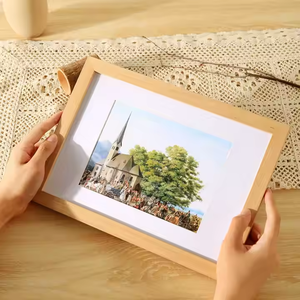 Solid Wood <strong>Sign</strong> Photo <strong>Frame</strong> for Picture Wall <strong>Frame</strong> Print <strong>Frame</strong> Cadre Photo Mural by crescent crafts - Product Image 2