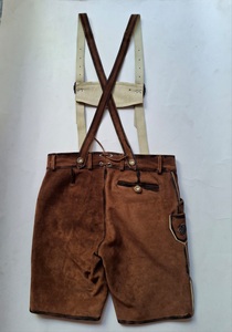 Lederhosen สไตล์สตรีทแบบบาวาเรียไม่ยับของผู้ชายสไตล์โมเดิร์นระบายอากาศได้ดีสไตล์สตรีท - Product Image 6