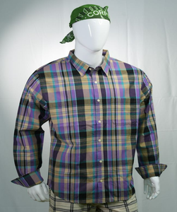 Chemise en flanelle sur mesure pour hommes Chemise en coton à manches longues bon marché en coton imprimé OEM personnalisé Chemise en flanelle décontractée pour l'été - Product Image 6