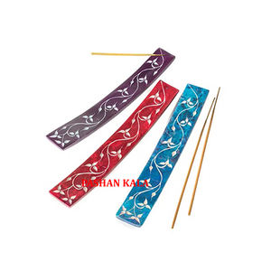 Rectangular Shape Antique Piece On Shining And Finishing Colorful Carved Design Soapstone <b>Incense</b> <b>Stick</b> <b>Holder</b> For Decoration - Product Image 1