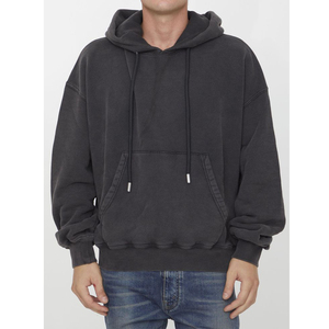 Sudadera para hombre Sudadera con capucha de gran tamaño Essentials Pullover Lavado sobre tamaño Jersey de algodón en blanco Vintage Stone Acid Washed Hoodie - Product Image 2