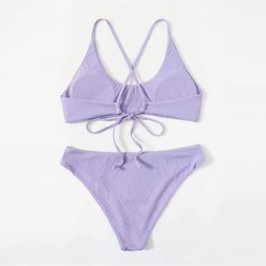 Traje de Baño de Dos Piezas para Mujer, Bikini para Playa, Vacaciones de Verano, Proveedor OEM Personalizado - Product Image 2