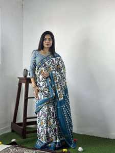 Sari en coton uni en stock, design simple et élégant, parfait pour les réceptions et les cocktails, prix de gros - Product Image 3