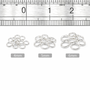 925 Sterling Silver Closed Jump <b>Rings</b> 14K & 18K Gold Plated Sizes 3mm 6mm 12mm Jewellery Finding - Product Image 3