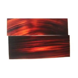 Escala de placa de cuerno de búfalo marrón medio ligero hecha a mano para marco de gafas mango de cuchillo fabricante de artesanías naturales económico - Product Image 3