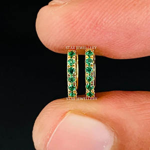 Bague en or massif 14 carats avec diamant de couleur CZ Bijoux fins. - Product Image 6