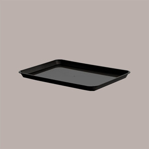 10 bandejas de servicio negras rectangulares 31x22H2 cm bandejas de exhibición de encimera - Product Image 1