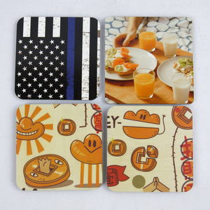 Posavasos de MDF de Alta Calidad para Impresión por Transferencia de Calor, con Reverso de Corcho, Logotipo Personalizado, Tamaño Personalizado, Ecológico para Serigrafía - Product Image 2