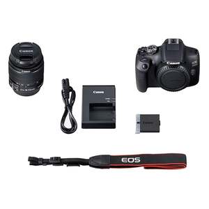 ชุดกล้อง Rebel T7 2000D DSLR พร้อมเลนส์ 18-55 มม. การ์ด 64GB ชุดฟิลเตอร์สร้างสรรค์ ชุดทำความสะอาด รุ่นปรับปรุงใหม่ 5D Mark IV - Product Image 1