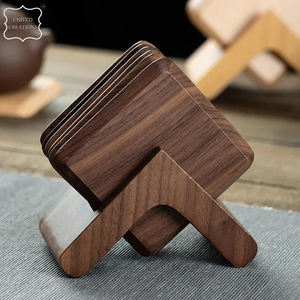 High Quality Blank Wooden coaster <b>Bamboo</b> coaster Wholesale Top Quality Customize Square Round Wood Coaster - Product Image 5