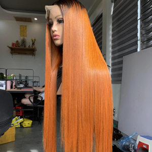 วิกผมคนเวียดนามวิกผมตรงสีเปียโนผมตรงพร้อมลูกไม้บาง HD ธรรมชาติ - Product Image 1