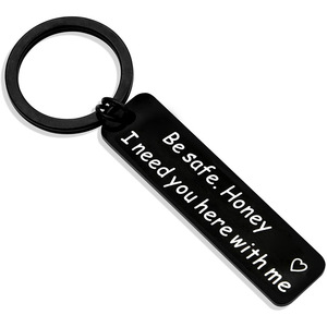 Portachiavi 'Guida con Cura' per Fidanzato, 'Ti Ho Bisogno Qui con <span class=keywords><strong>Me</strong></span>', 'Ti Amo', Regalo Originale per Uomo - Product Image 3