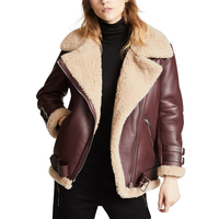 Veste en jean brodée en cuir véritable vert Fiona de haute qualité avec fermeture éclair, chaude, anti-plis, pour femme, grande taille, formelle