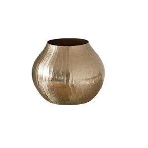 แจกันโลหะตกแต่งบ้านสีทองแจกันดอกไม้โลหะตกแต่งบ้านของตกแต่งบ้านของตกแต่งบ้านแจกันโลหะมาตรฐานสำหรับตกแต่งบ้านห้องนั่งเล่น - Product Image 1