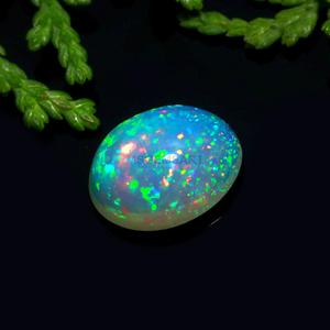 Pin Dot Fire โอปอล 9x7 มม.เรียบโอปอล Cabochon อีธิโอเปียโอปอลรูปไข่อัญมณีเหมาะสําหรับทําแหวนและของขวัญสําหรับเธอ - Product Image 2