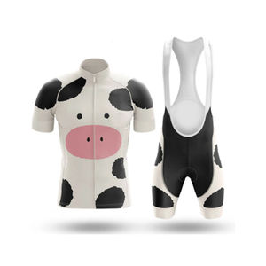 ชุดปั่นจักรยานแบบสั่งทำแห้งเร็วชุดกางเกงขาสั้นผ้าเจอร์ซีย์สำหรับขี่จักรยานผ้าแห้งเร็วเป็นมิตรต่อสิ่งแวดล้อม - Product Image 1