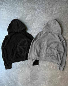 OEM Hoodies <b>Men's</b> Vintage Printed Custom 100% Cotton <b>Men's</b> Hoodie Streetwear Oversized Cotton Heavyweight <b>Thermal</b> Hoodies - Product Image 1