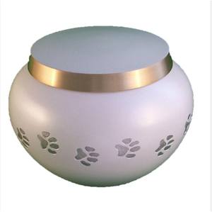 โกศสัตว์เลี้ยงทองเหลือง โกศเพลิงศพ โกศโลหะมีลายอุ้งเท้า - Product Image 3