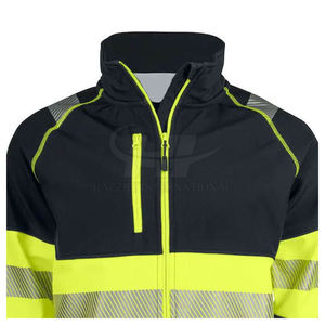 เสื้อแจ็คเก็ตทำงานสไตล์ลำลอง ผ้าโพลีเอสเตอร์เสริมแถบสะท้อนแสง น้ำหนักเบา ดีไซน์มองเห็นได้ชัดเจน สวมใส่สบาย เหมาะสำหรับใช้ในชีวิตประจำวัน - Product Image 5