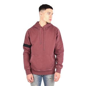 เสื้อฮู้ดกันหนาวแบบสวมหัวสำหรับผู้ชายเสื้อครอปผ้าฝ้ายออร์แกนิกธรรมดาเสื้อฮู้ดทรงโอเวอร์ไซส์ออกแบบโลโก้ได้ตามต้องการ - Product Image 5