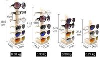 Lunettes de soleil en bois présentoirs lunettes support organisateur lunettes support support de rangement, lunettes de soleil vitrine bijoux affichage