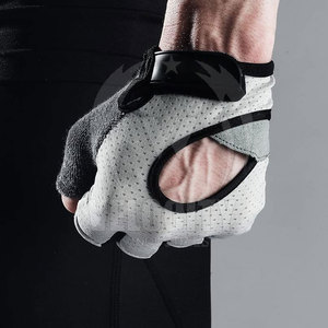 2025 nueva venta al por mayor de muñequeras de medio Dedo de neopreno de alta calidad hechas a medida para adultos levantamiento de pesas en el gimnasio - Product Image 4