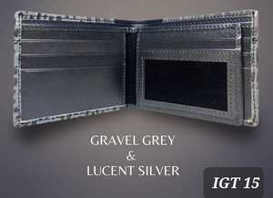 กระเป๋าเงินใบสั้นของผู้ชายแบบเปิดปิดหนังแท้ลายม้าบ้าป้องกันการปิดกั้น - Product Image 4