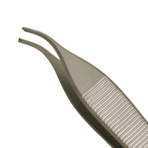 QNQ allemand forgé 6cm Adson Brown pince à dissection 1x2 dents en acier inoxydable Kit chirurgical de chirurgie manuelle certifié CE/ISO 5 - Product Image 4