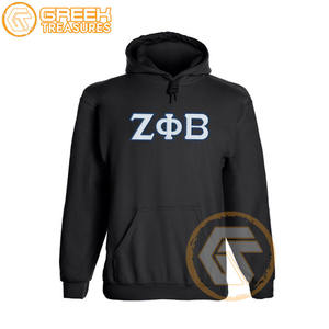 Sudadera con capucha bordada de lana de algodón Zeta Phi Beta personalizada Sorority suéter de alta calidad ropa griega sudaderas con capucha más finas para mujer - Product Image 6