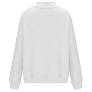 Sudadera de cuello alto para mujer, 100% algodón polar, ligera, de secado rápido, con logotipo frontal personalizado, estilo pullover, servicio OEM - Product Image 5