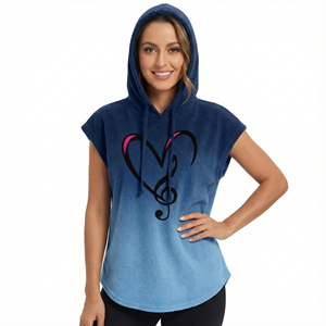Sudaderas sin Mangas para Mujer con Dobladillo Redondo, Colores y Tallas Personalizadas, Diseño Transpirable y Elegante, Precio al por Mayor OEM - Product Image 1