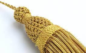 Pampilles dorées de meilleure qualité, vente en gros, pampilles décoratives, franges pour uniformes - Product Image 4