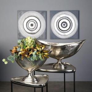 Cuencos Grandes Plateados, Artículos para Fiestas y Eventos Grandes y Pequeños, Juegos de Cuencos para Servir, Diseño de Cuencos Estilo Americano, Artesanías - Product Image 2