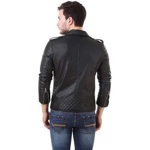 Nouvelle arrivée Veste en cuir texturé Veste de mode pour homme avec fermeture éclair Durable Confortable Streetwear Veste tendance pour homme - Product Image 4
