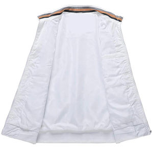 Blousons aviateur élégants pour hommes pour l'hiver, en toile, chauds, à porter au quotidien, col montant, fermeture éclair sur le devant, réversible, écologiques - Product Image 3